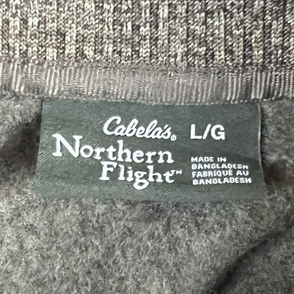 Cabela's Northern Flight‎ Midweight Long Sleeve Sweater Mens Large Cozy Outdoor